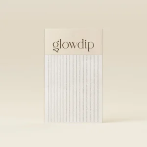 Linjer Sticker - Silver Glitter