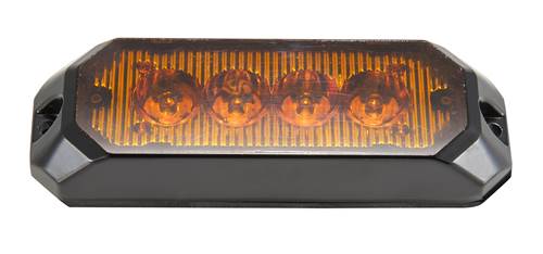 Blixtljus 4 LED 12-36V 0,3 AMP Orange - Bild 2