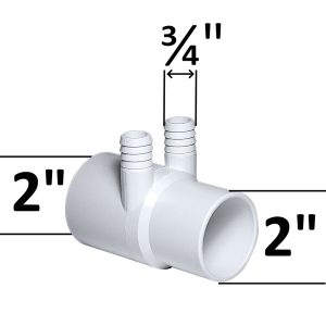 Fördelare 2″ 2P M/F PVC