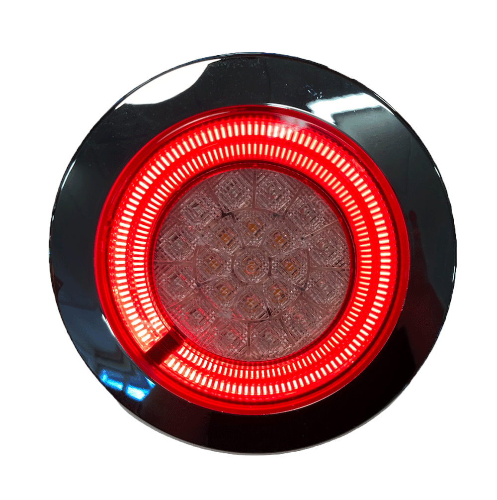 Baklykta 125mm 24v bakljus med rinnande blinkers - Bild 4